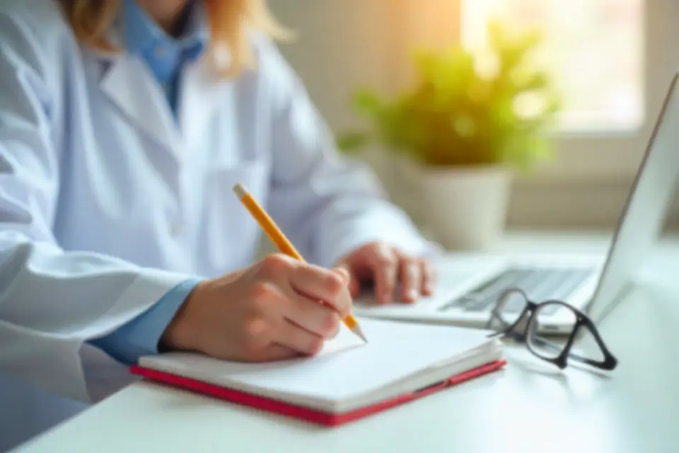 Wizyta pacjenta podczas badania medycyny pracy